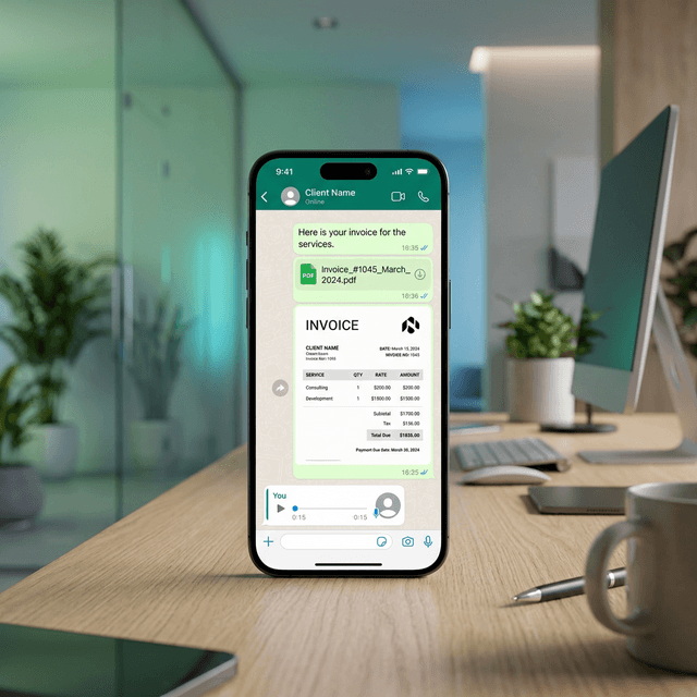FactuWha Application Mockup